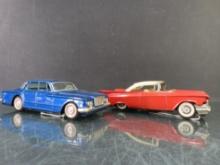 Chrysler Valiant & 1959 Buick Tin Friction Cars