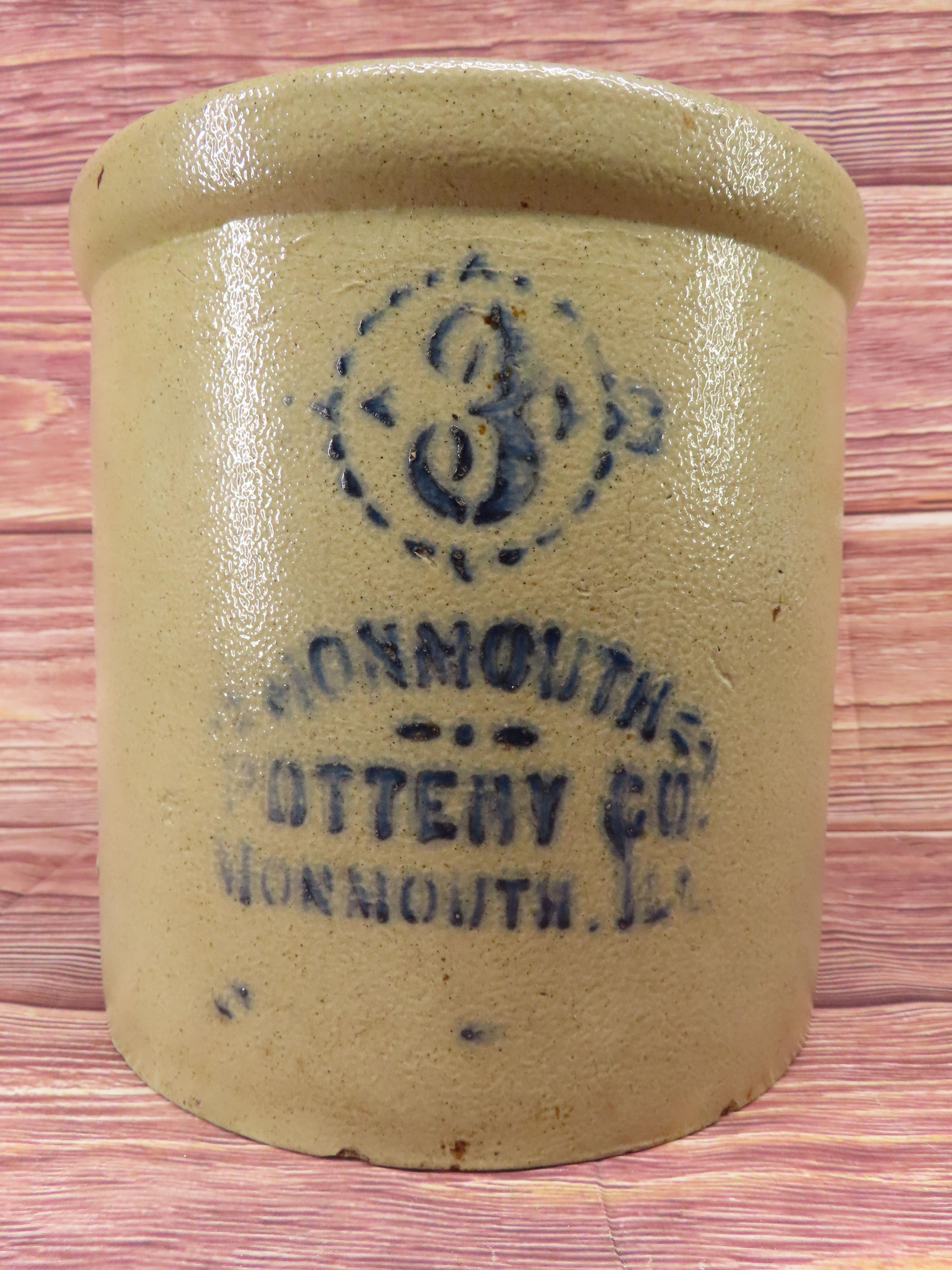 Monmouth Pottery Co. 3 gal Crock