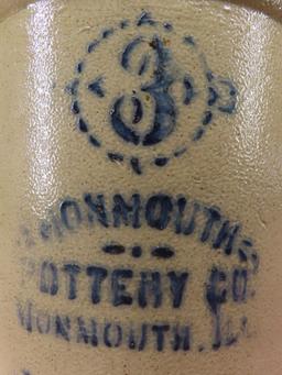 Monmouth Pottery Co. 3 gal Crock