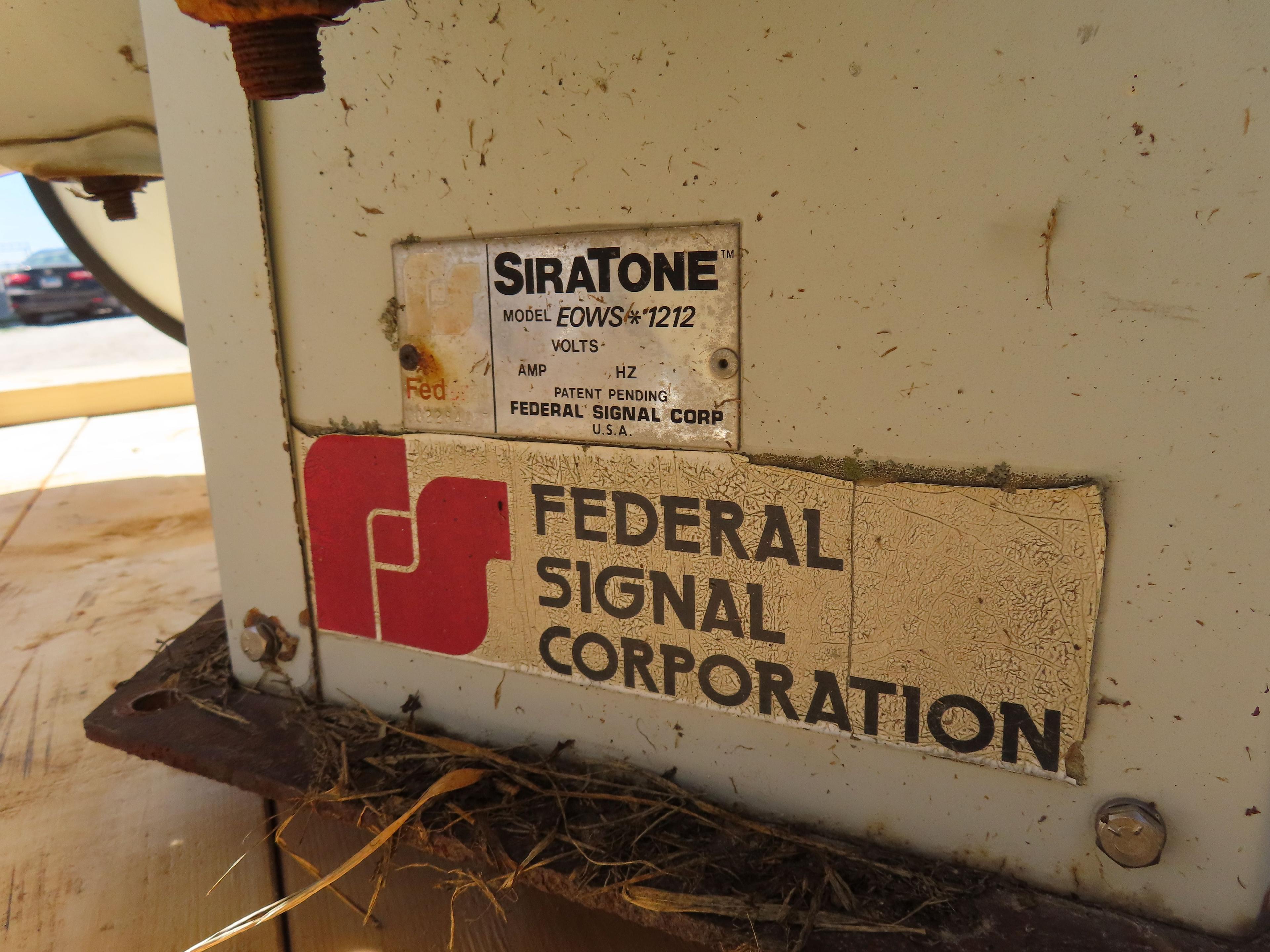 EOWS 1212 Siratone Federal Signal Civil Defense Siren