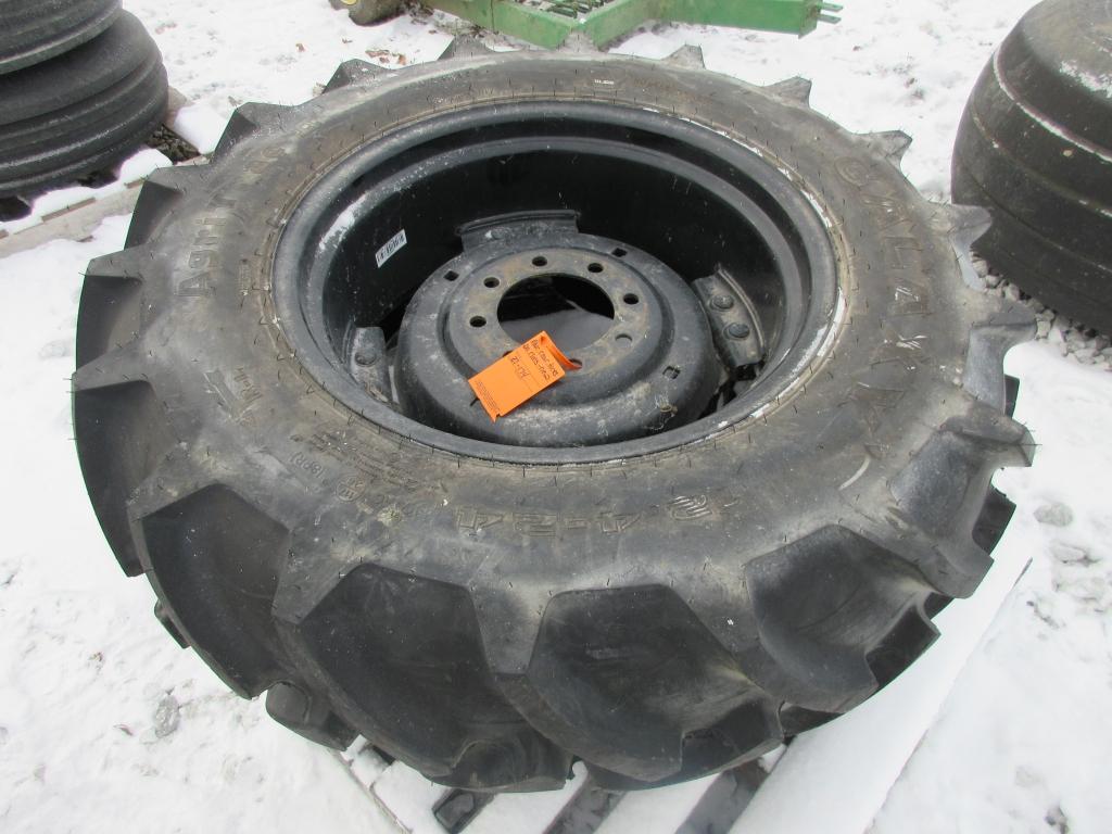 (2) 12.4-24 Wheels and Tires - NEW