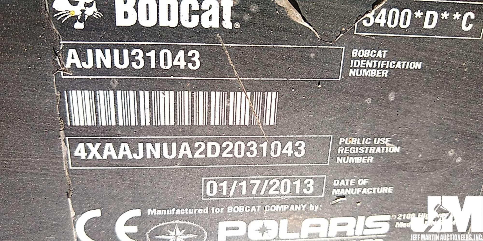 2013 BOBCAT 3400 SN: 31043