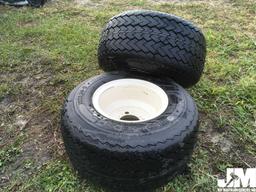 (UNUSED) QTY OF (2) GOLF CART TIRES W/ WHEELS, 4