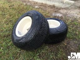 (UNUSED) QTY OF (2) GOLF CART TIRES W/ WHEELS, 4