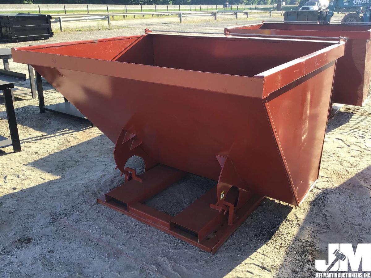 (UNUSED) STANDARD DUTY 3 CY CAPACITY DUMPING HOPPER