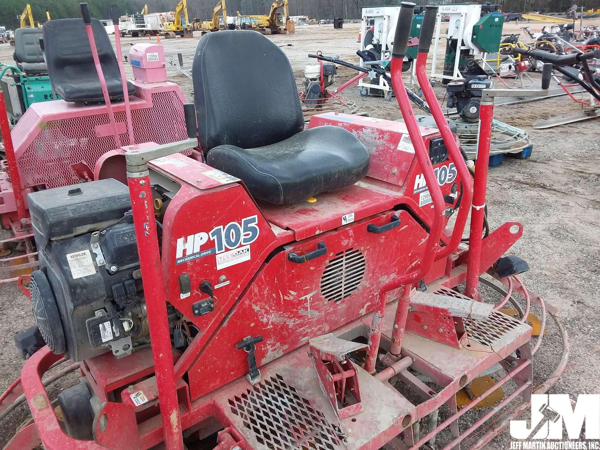 ALLEN HP105 SN: 050318004 TWIN ENGINE RIDE ON TROWEL