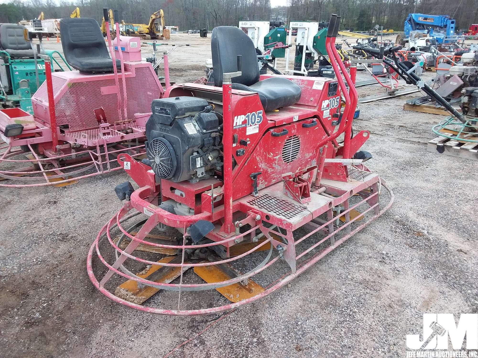 ALLEN HP105 SN: 050318004 TWIN ENGINE RIDE ON TROWEL