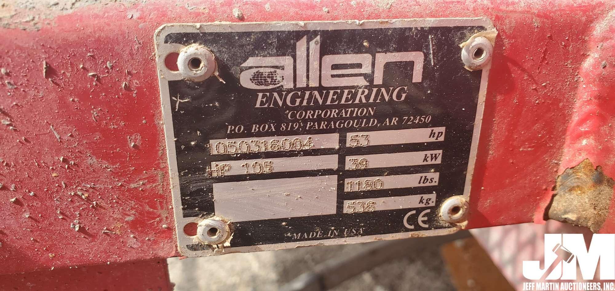 ALLEN HP105 SN: 050318004 TWIN ENGINE RIDE ON TROWEL