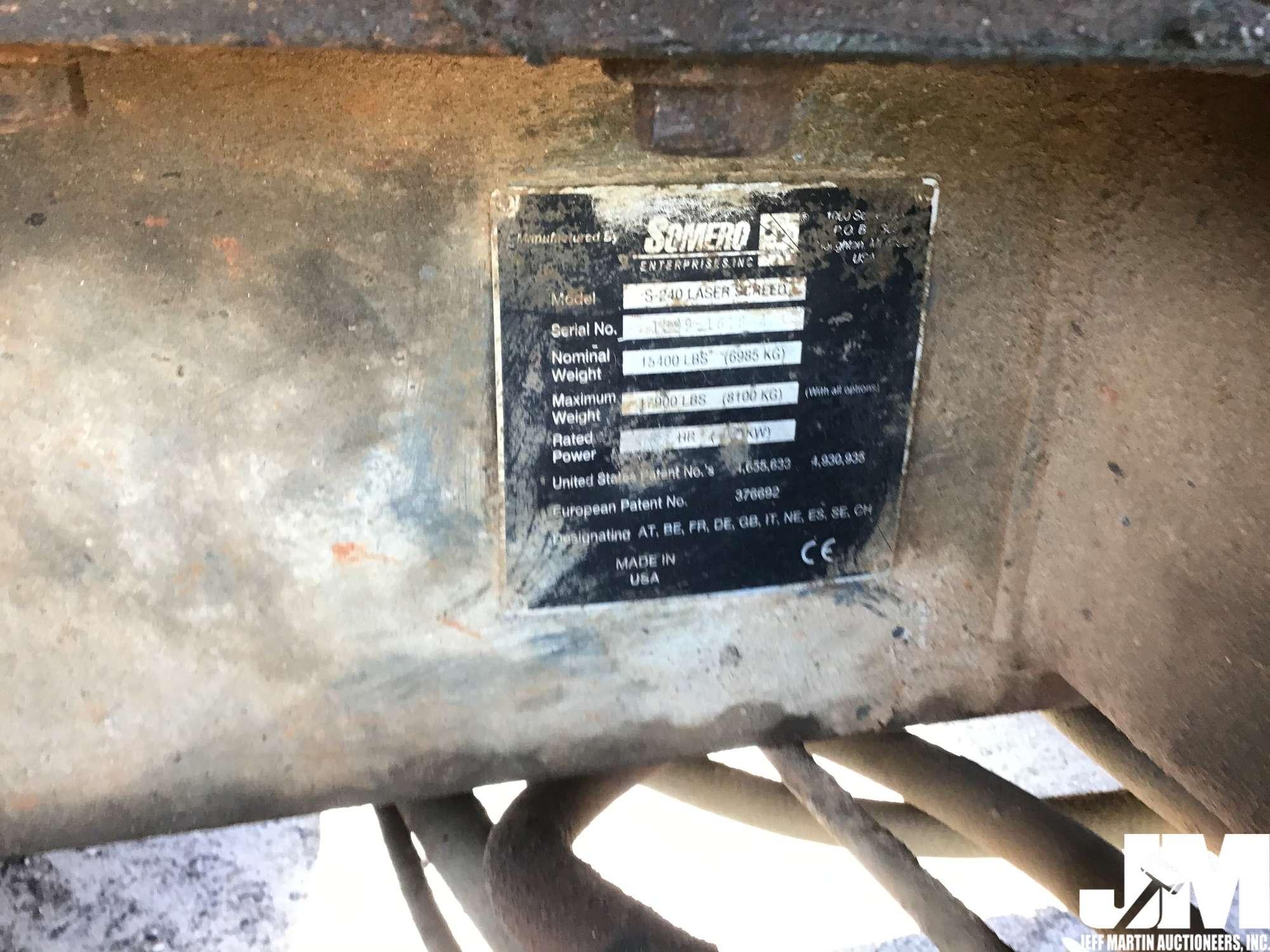 1999 SOMERO S-240 SN: 129916184 LASER SCREED
