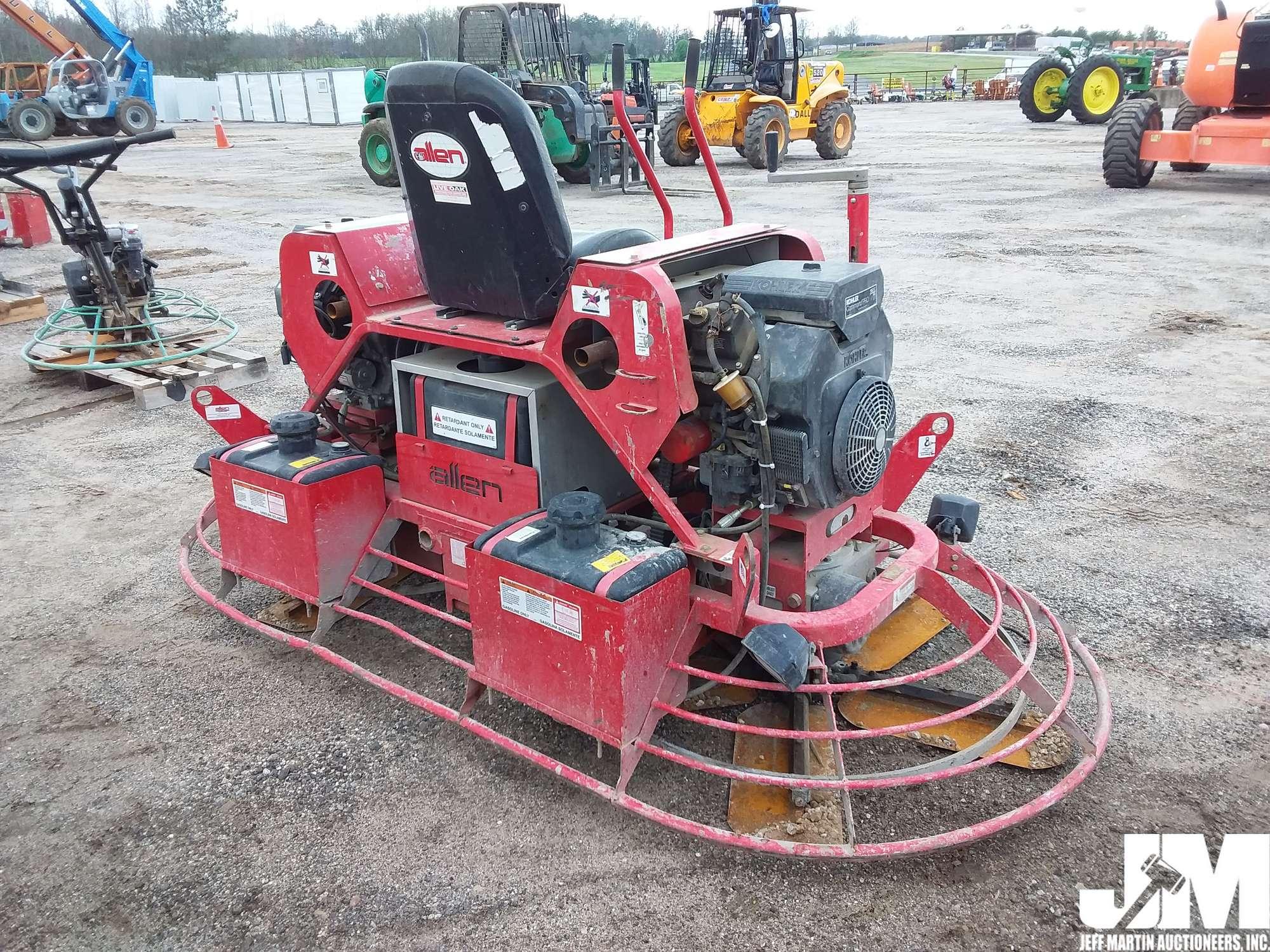 ALLEN HP105 SN: 050318004 TWIN ENGINE RIDE ON TROWEL