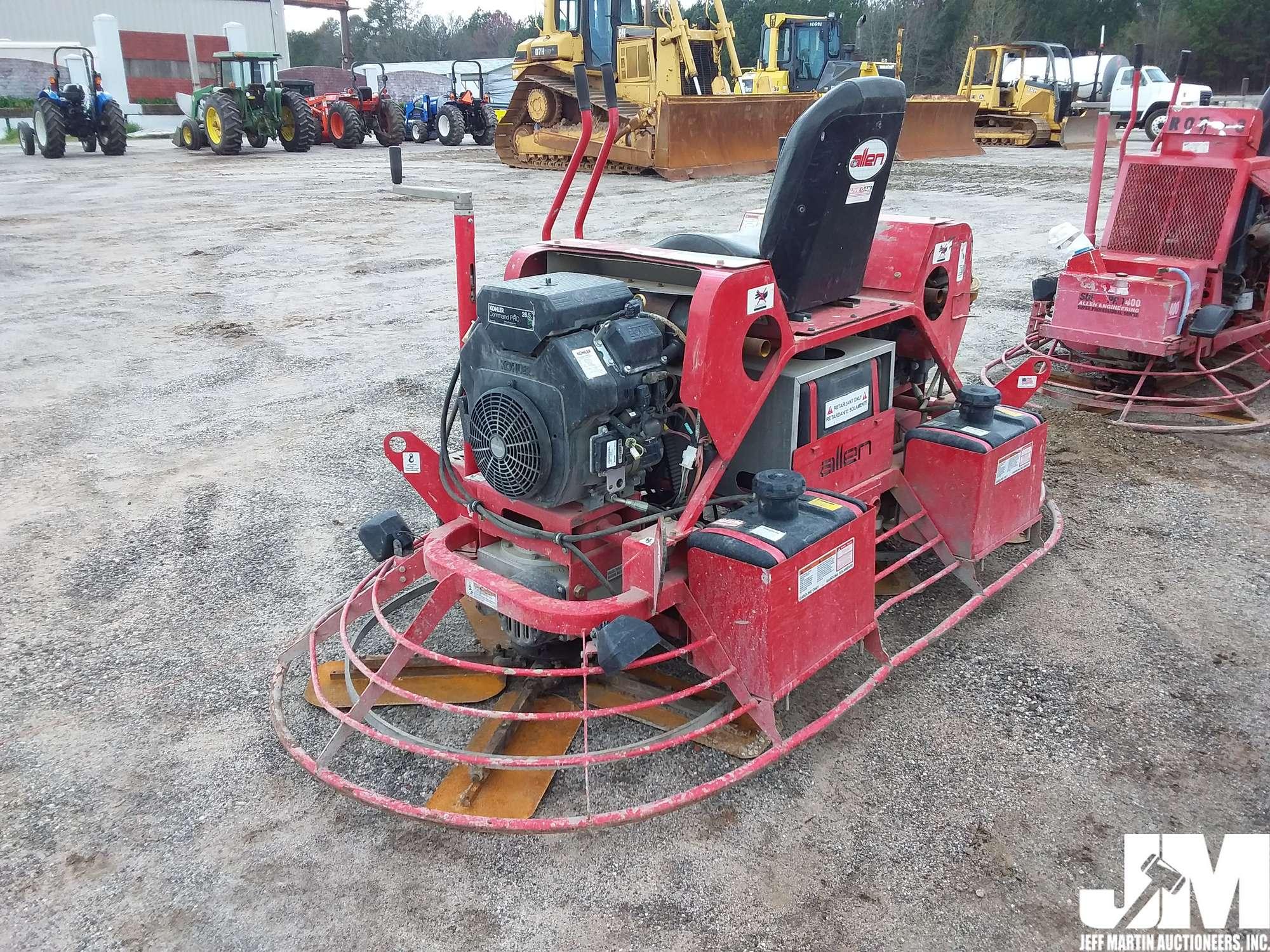 ALLEN HP105 SN: 050318004 TWIN ENGINE RIDE ON TROWEL