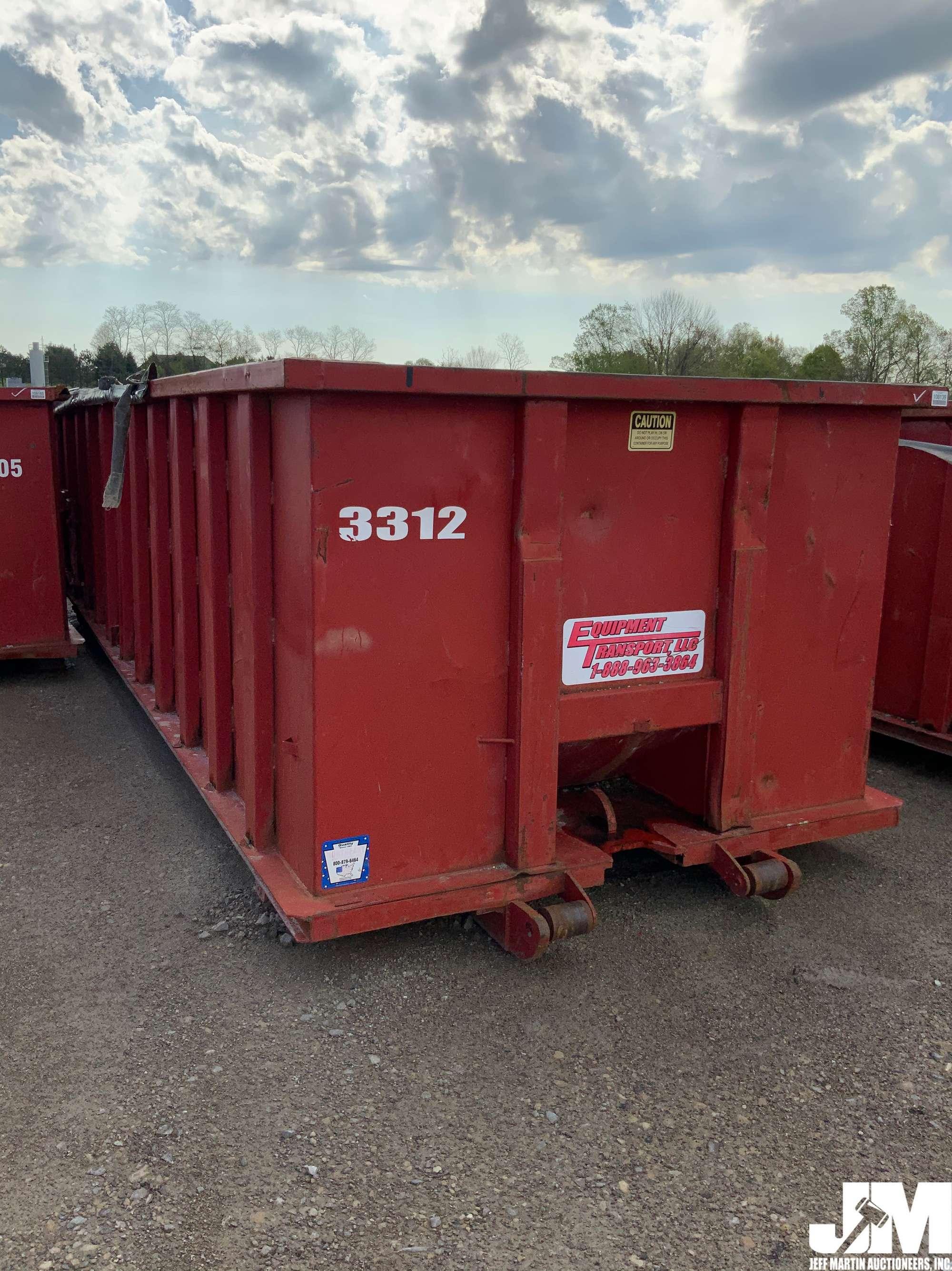 NORTHEAST 30 CY RECTANGLE ROLL-OFF CONTAINER SN: 37450