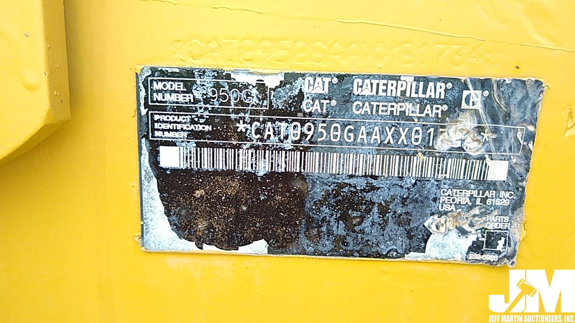 2005 CATERPILLAR 950G SERIES II WHEEL LOADER SN: CAT0950GAAXX01734