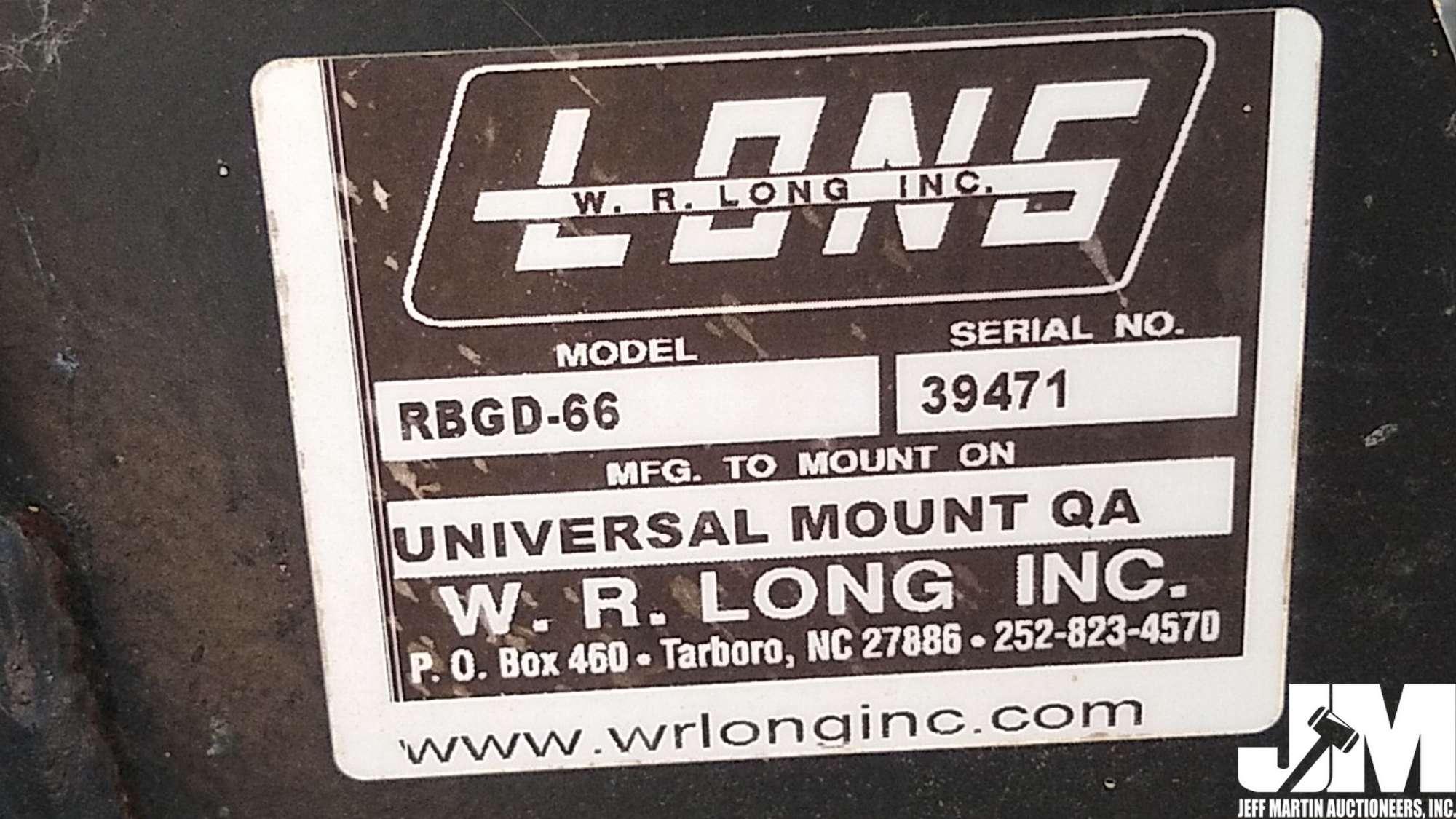 W. R. LONG RBGD-66 SN: 39471 66" Q/C UNIVERSAL DUAL SKELETON GRAPPLE