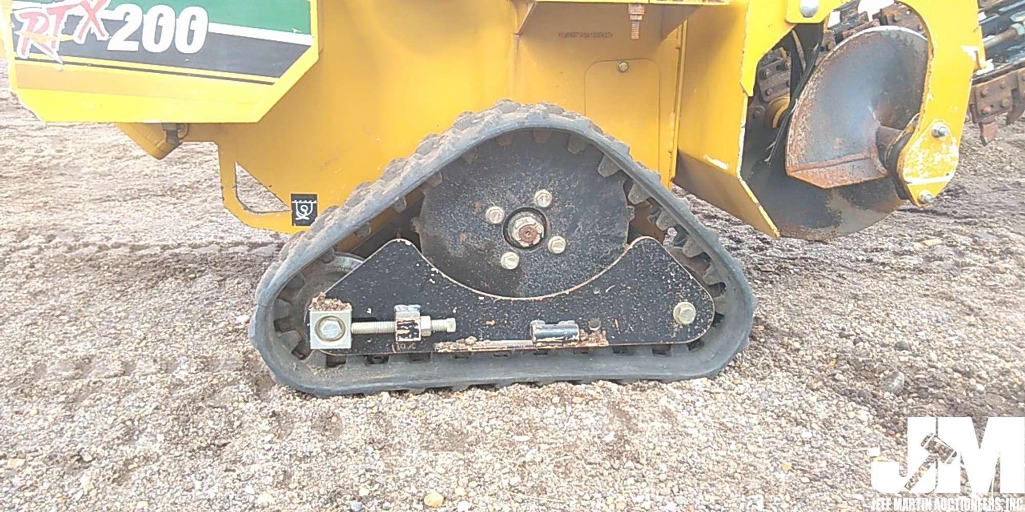 2019 VERMEER RTX200 TRENCHER SN: 1VR6071R8K1000437