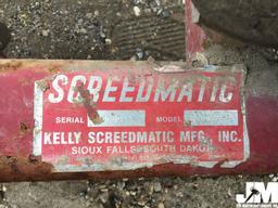 SCREEDMATIC STD.UPS SN: 00092 SCREED