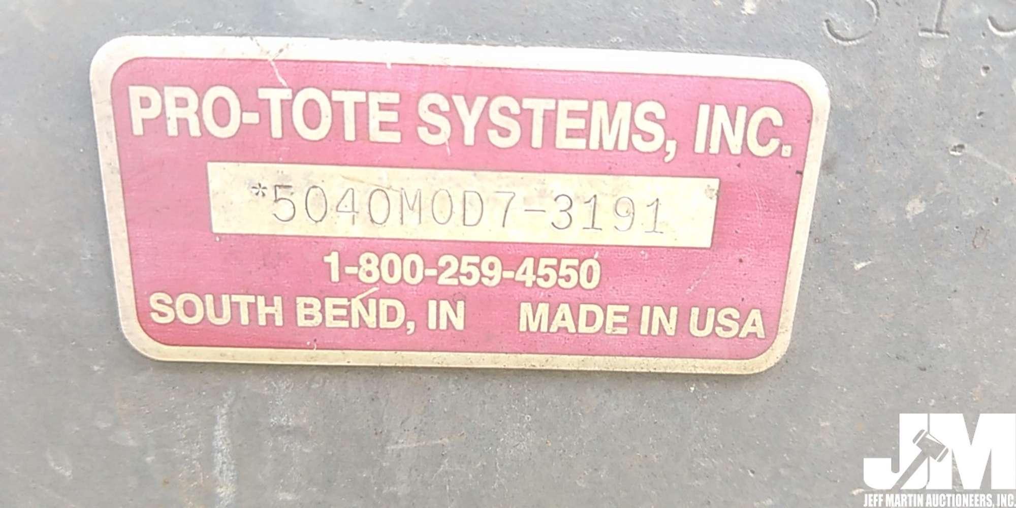 PRO-TOTE MODEL 7 5040M0D7-3191 FIFTH WHEEL TRUCK TOTER SYSTEM