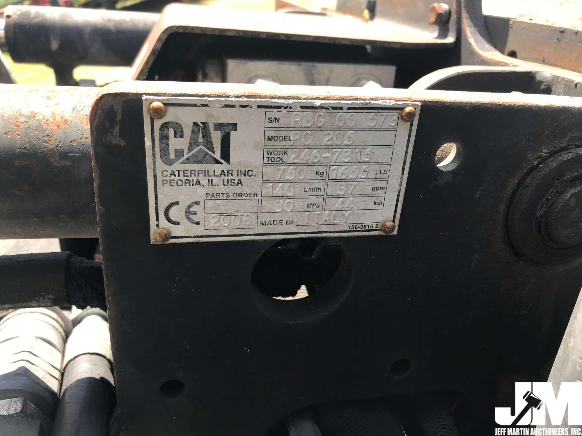 2008 CAT PC205 SN: RBG00573 MILLING HEAD