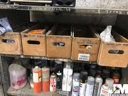 MISC PARTS AND CLEANING SUPPLIES, ***SHELVING NOT INCLUDED***