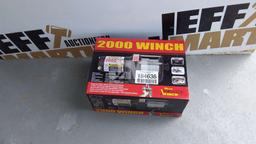 (UNUSED) WOOD POWER 2000 LB 12V UTILITY WINCH