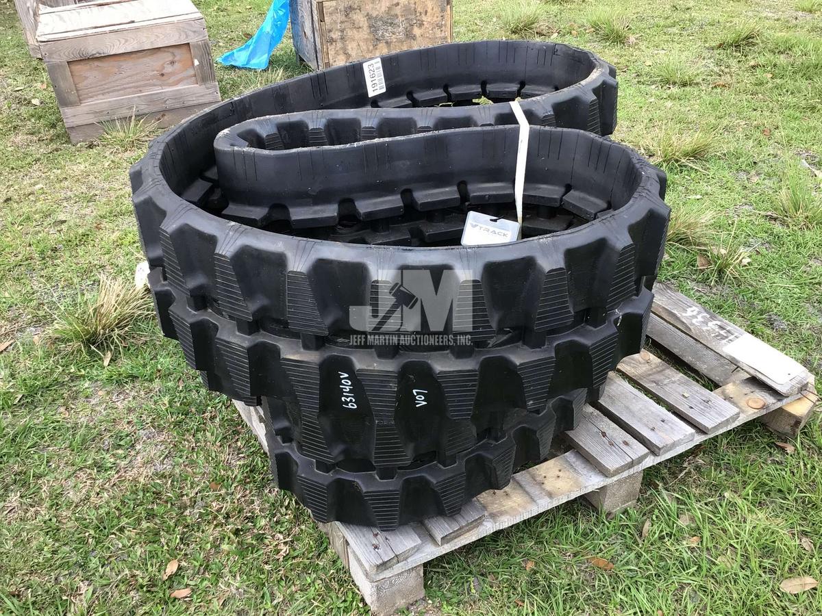 (UNUSED) QTY OF (2) RUBBER TRACKS