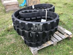 (UNUSED) QTY OF (2) RUBBER TRACKS