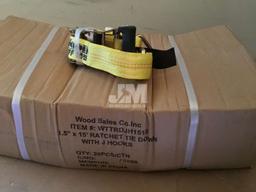 QTY OF (20) WOOD TUFF TOW 1.5" X 15' RATCHET