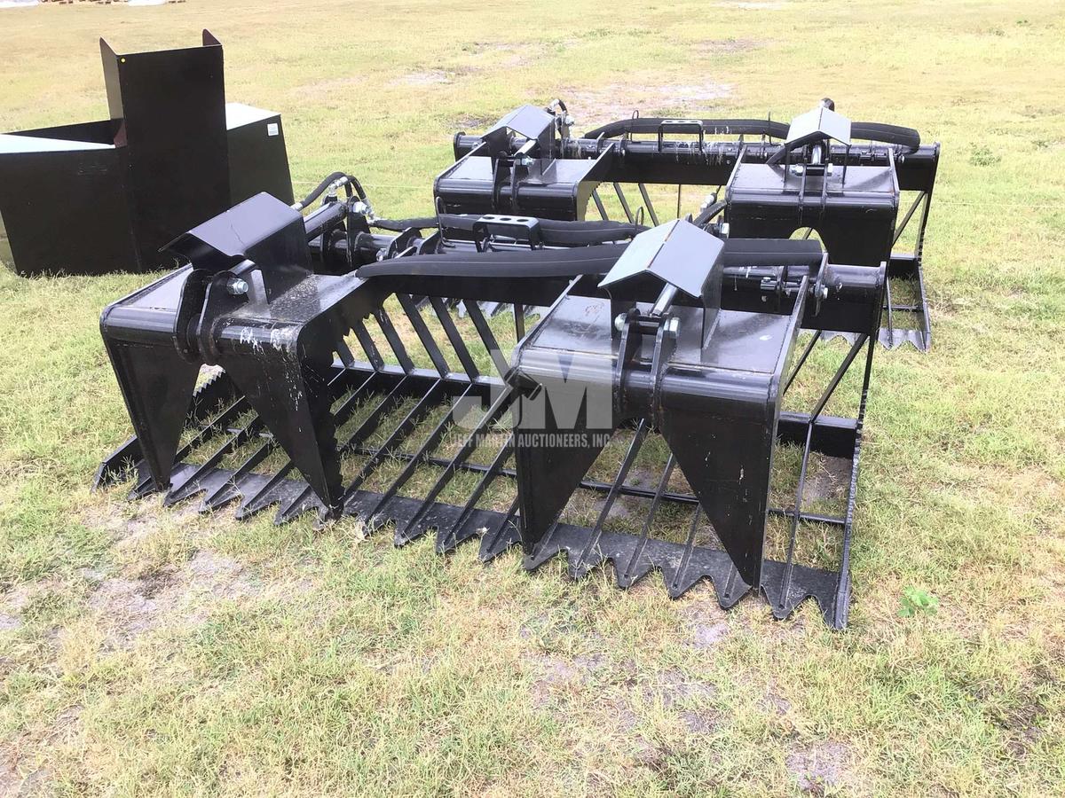 (UNUSED) 76”...... HYDRAULIC SKELETON GRAPPLE BUCKET