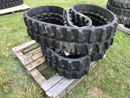 (UNUSED) QTY OF (2) RUBBER TRACKS