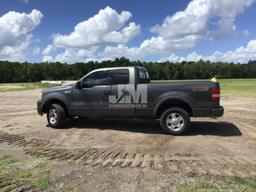 2005 FORD F-150 EXTENDED CAB 4X4 PICKUP VIN: 1FTPX14544NA54626