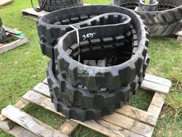 (UNUSED) QTY OF (2) RUBBER TRACKS