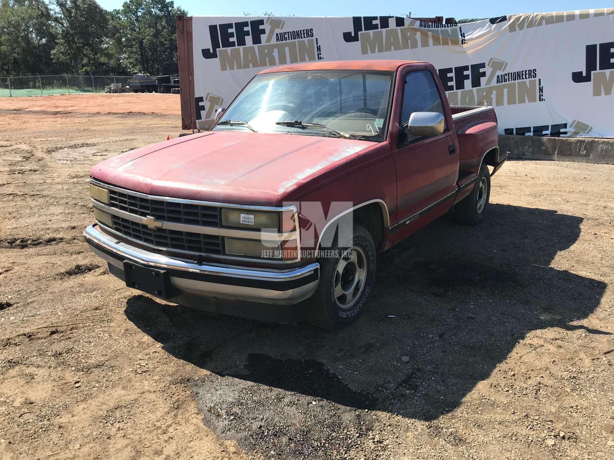 1991 CHEVROLET GMT-400 REGULAR CAB PICKUP VIN: 1GCDC14K5MZ101658