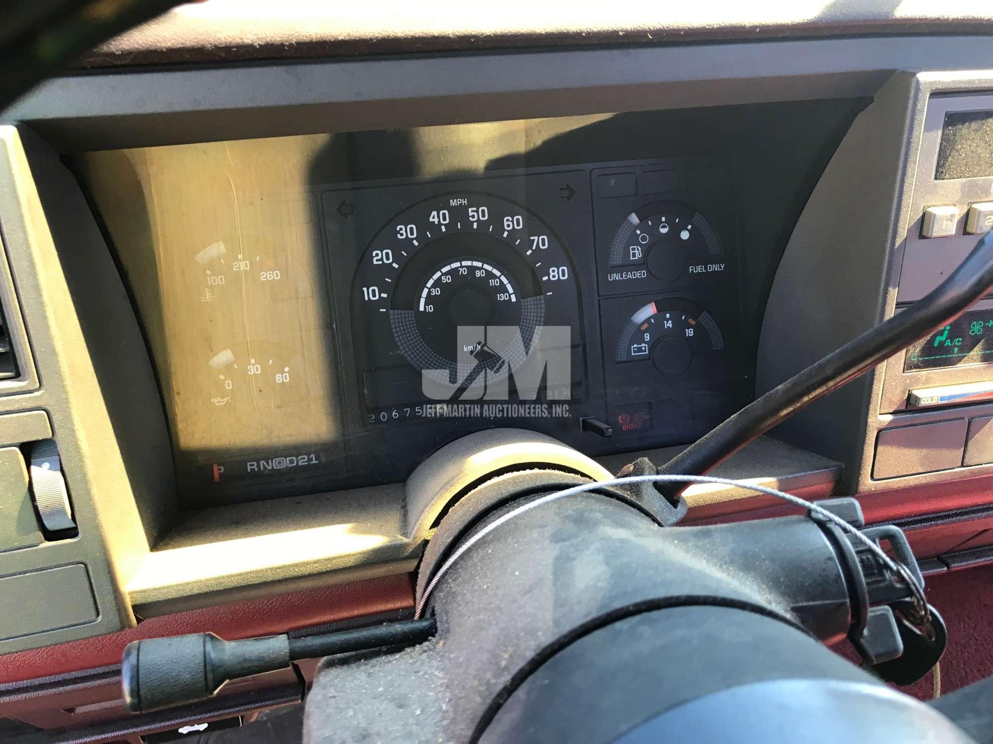 1991 CHEVROLET GMT-400 REGULAR CAB PICKUP VIN: 1GCDC14K5MZ101658
