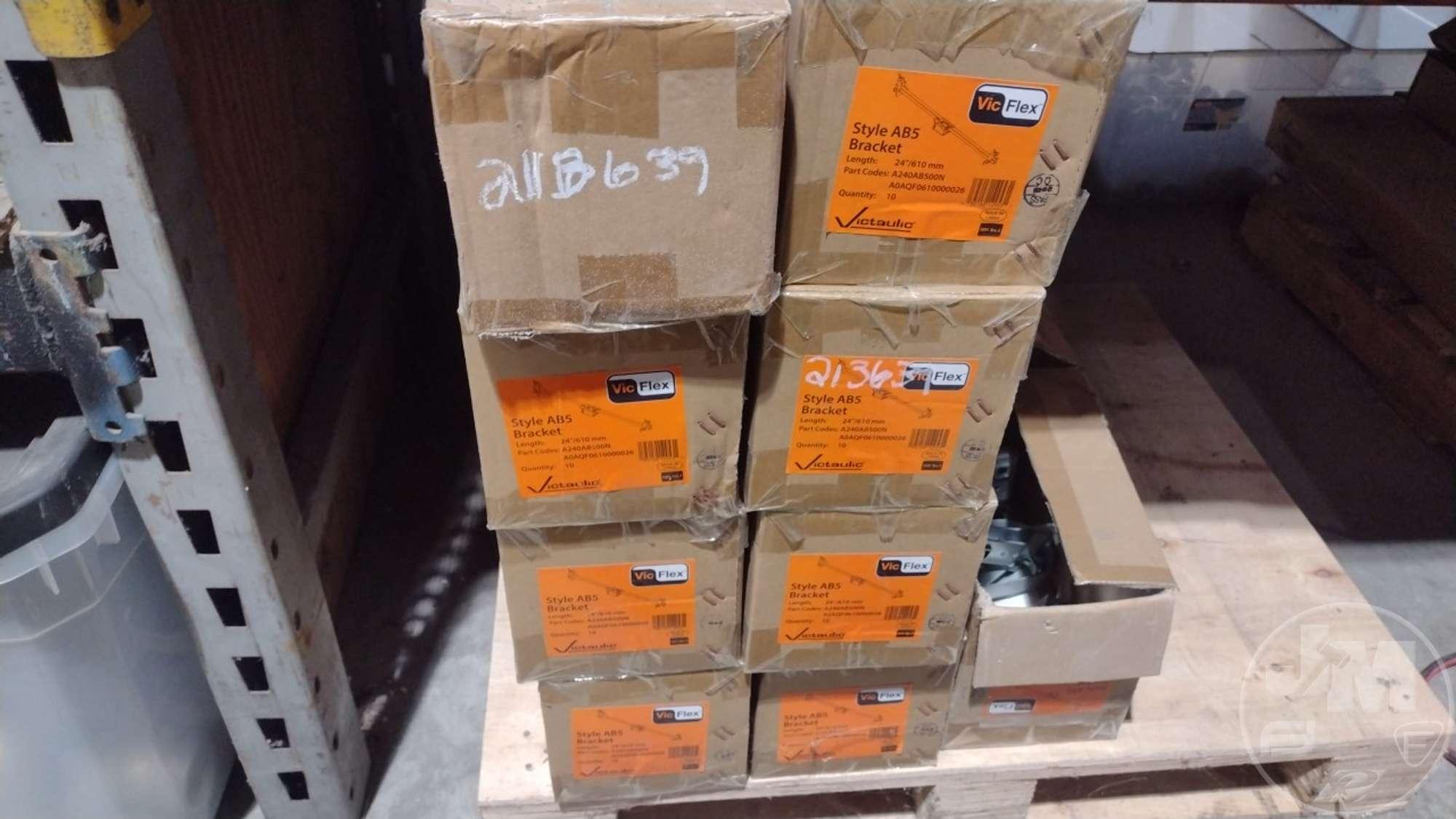 QTY OF VIC FLEX BRACKET WHIPS & HOSES, ***SHELVING NOT