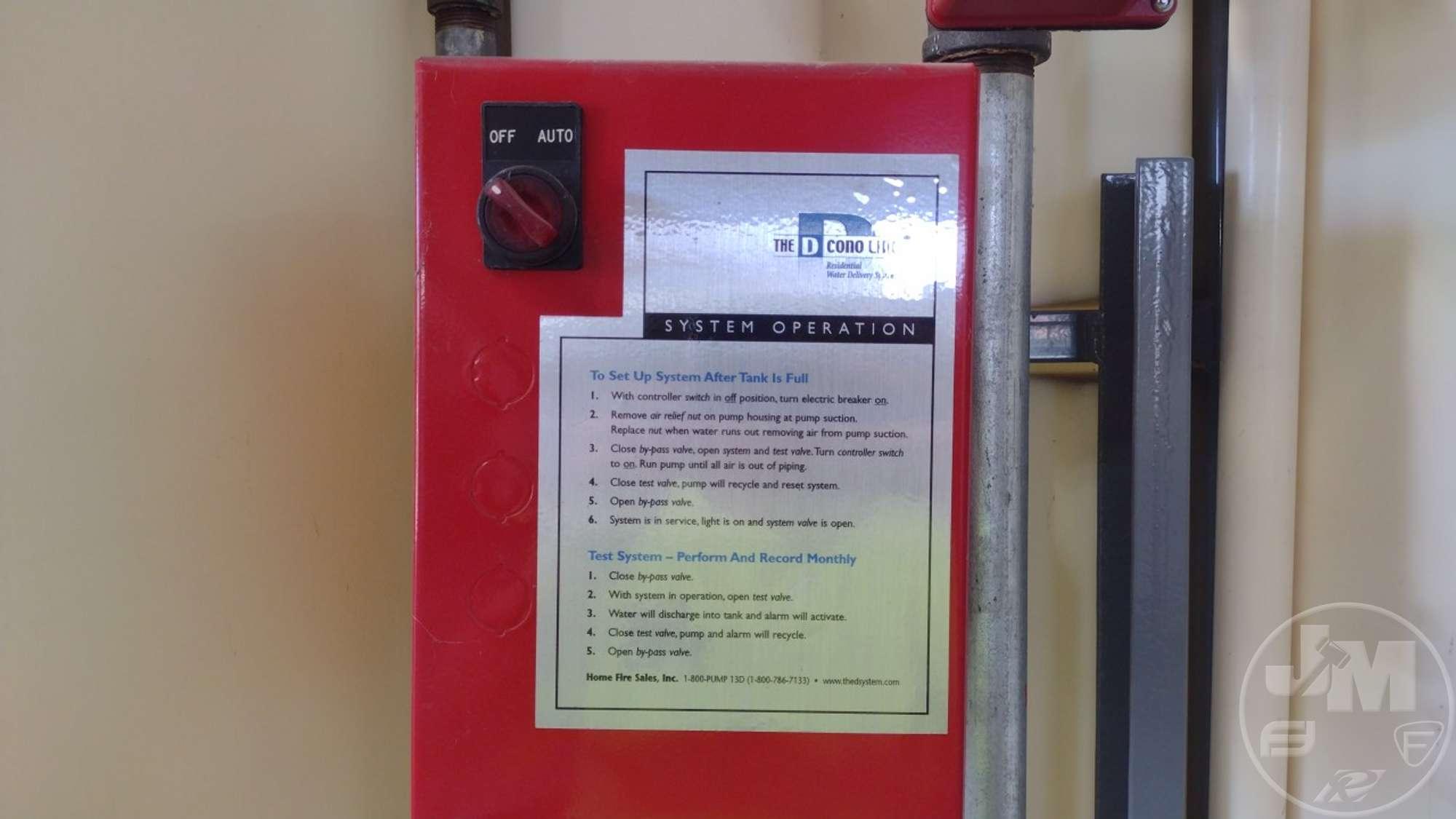 D SYSTEM RESIDENTIAL FIRE PROTECTION COMPLETE SYSTEM