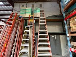 7-SECTION PALLET RACKING STORAGE SHELVES, 42" DEPTH, ***CONTENTS NOT INCLUDED***,