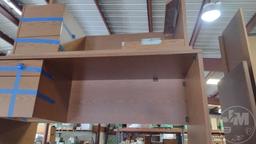 QTY OF (3) WOOD DESKS, 2-DRAWER