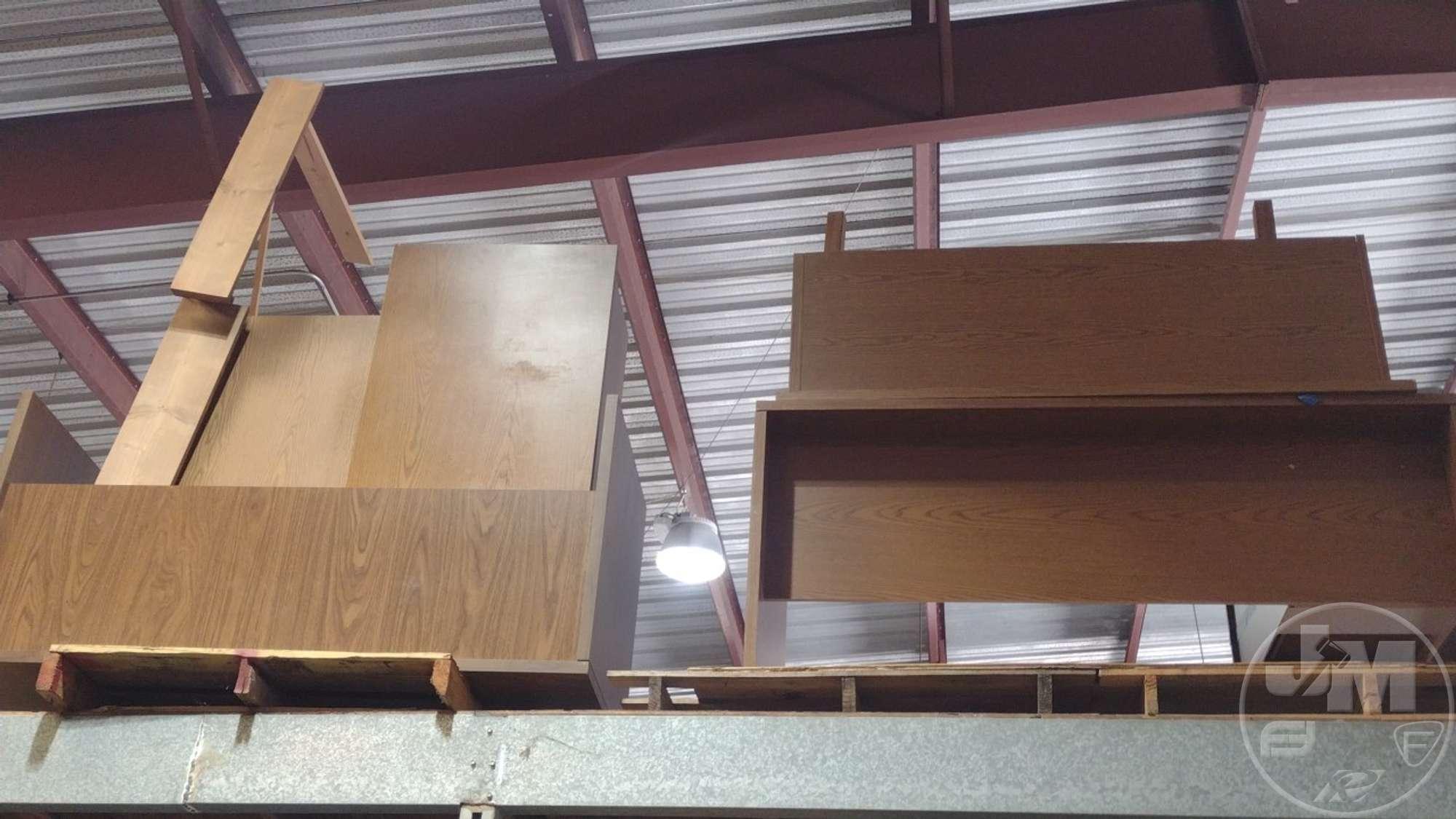 QTY OF (3) WOOD DESKS, 2-DRAWER