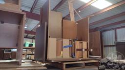 QTY OF (3) WOOD DESKS, 2-DRAWER