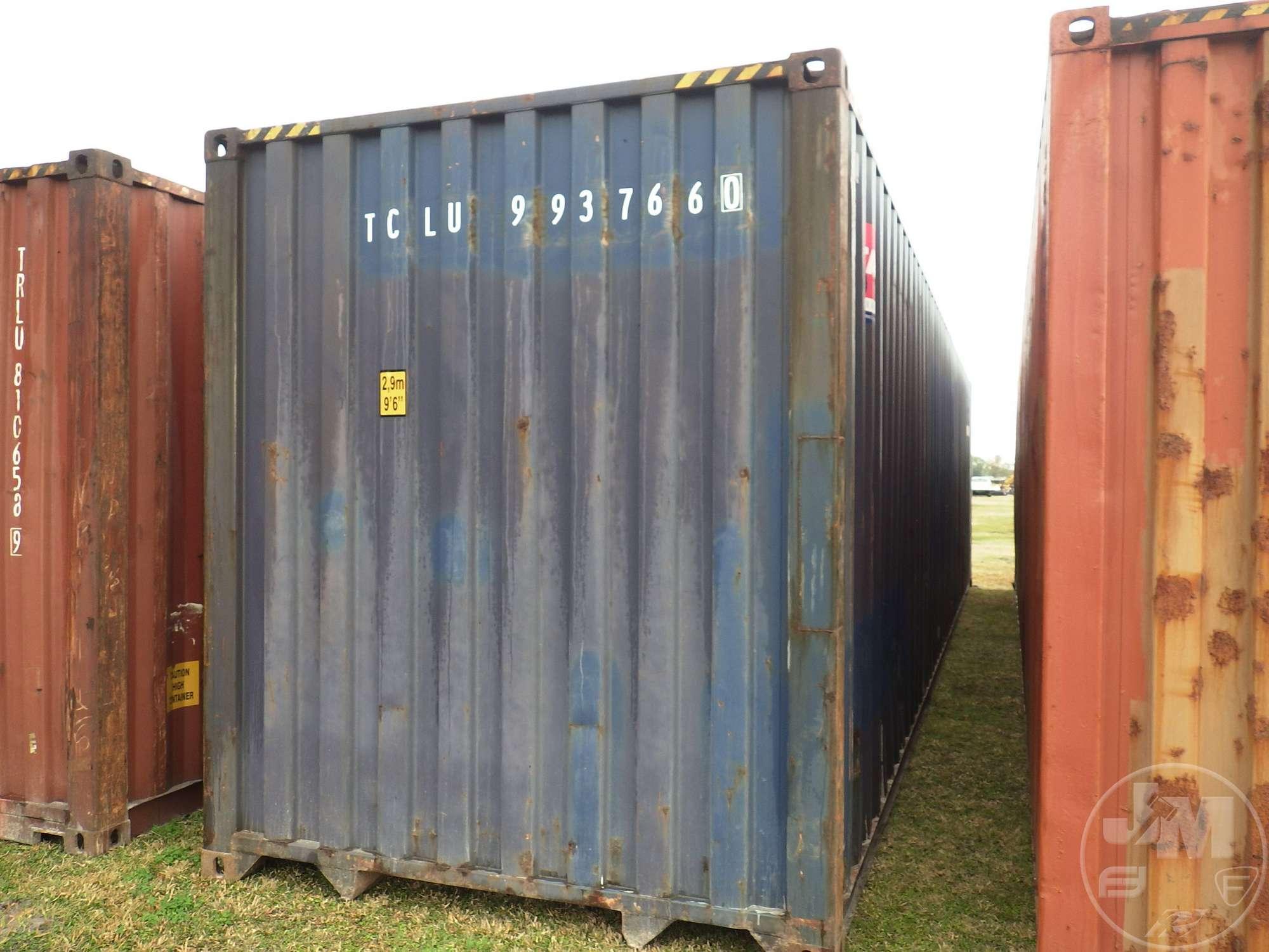 2006 CXIC 40' CONTAINER SN: TCLU9937660