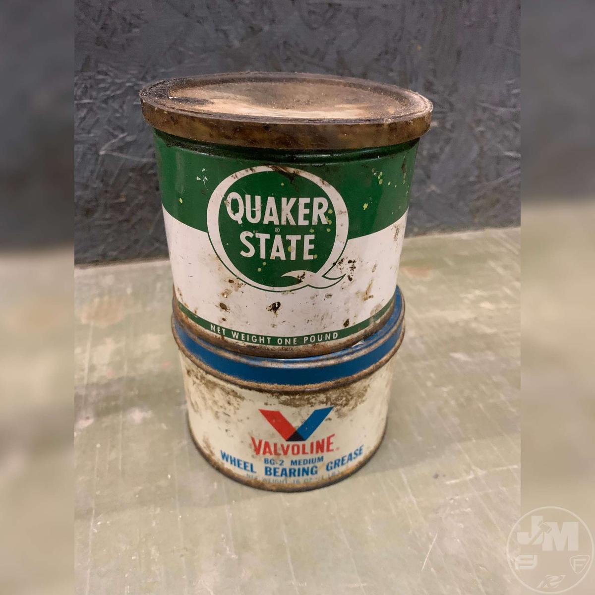 QUAKER STATE AND VALVOLINE CANS