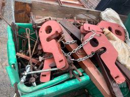 LOT OF CONCRETE FORMS WITH MISCELLANOUS HARDWARE (PINS, BRACES, ETC)