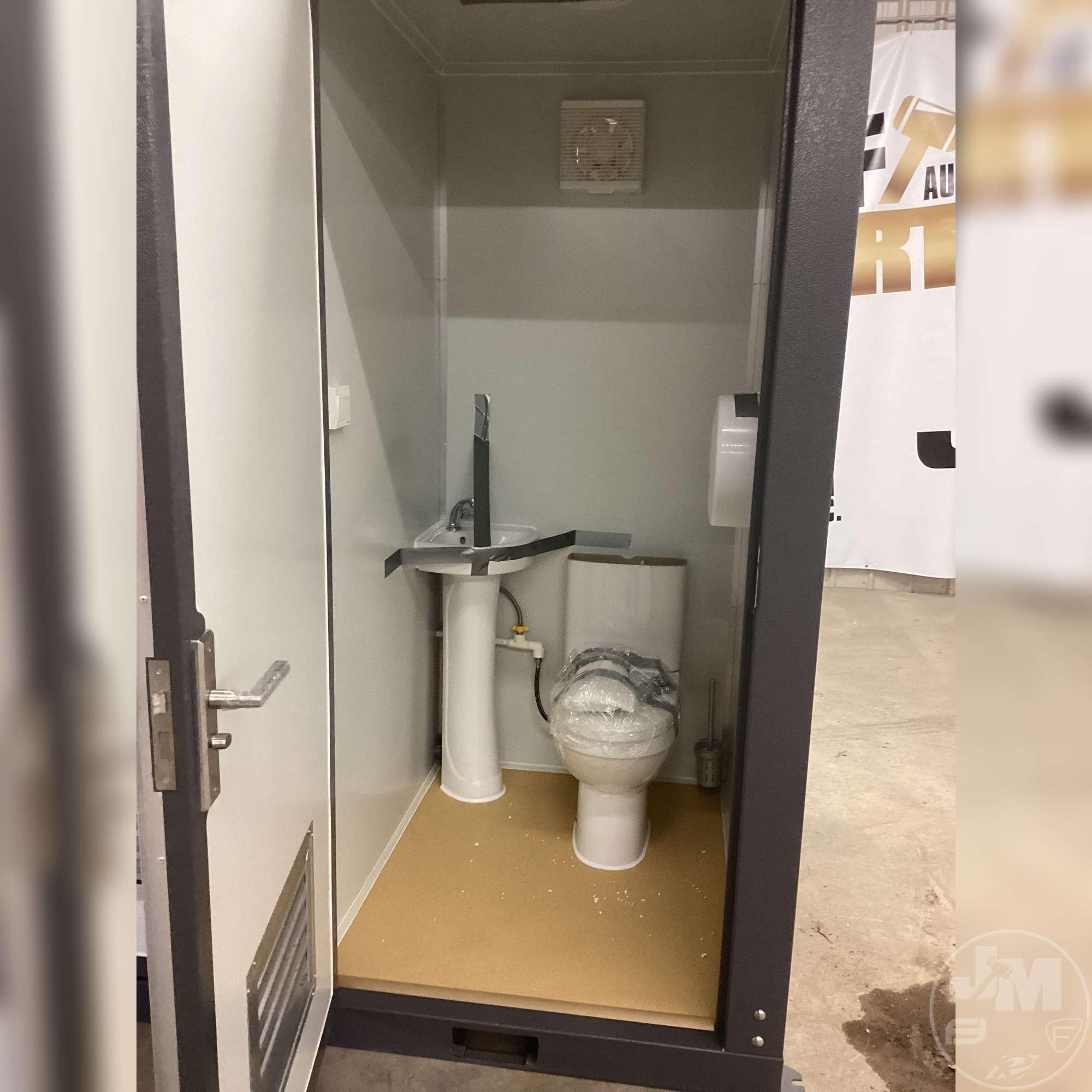 UNUSED, 2023 BASTONE PORTABLE TOILETS W/ (2) STALLS, 110V/220V