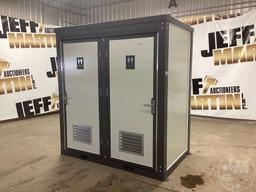 UNUSED, 2023 BASTONE PORTABLE TOILETS W/ (2) STALLS, 110V/220V