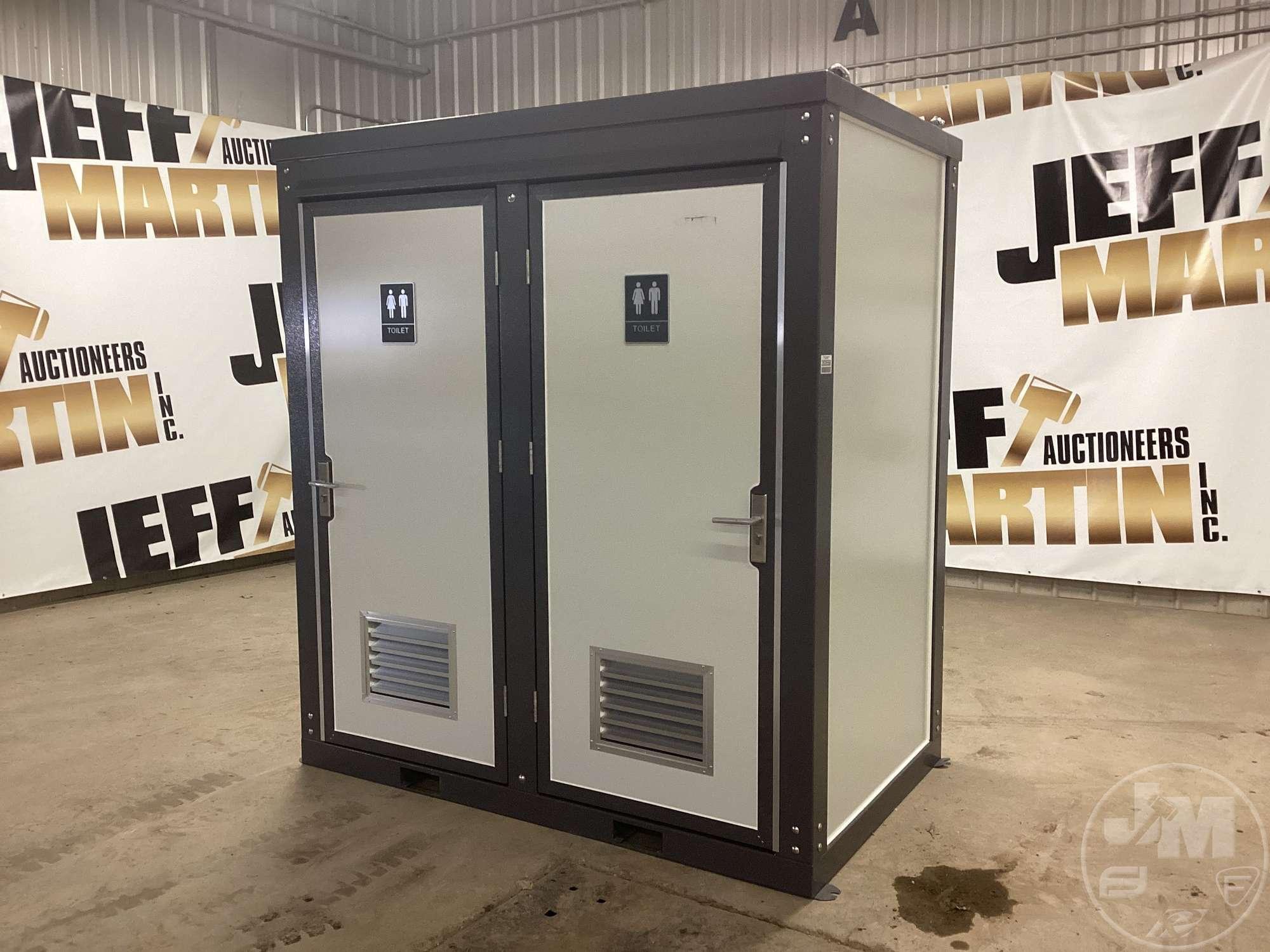UNUSED, 2023 BASTONE PORTABLE TOILETS W/ (2) STALLS, 110V/220V