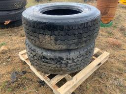 QTY OF (2) 385/65R22.5 TIRES