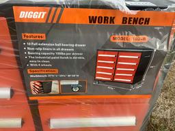 NEW/UNUSED DIGGIT 10D WORK BENCH, 10 FULL EXTENSION BALL BEARING