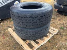 QTY OF (2) 385/65R22.5 TIRES