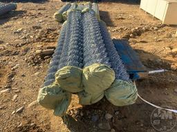 QTY OF (5) CHAIN LINK MESH FENCE