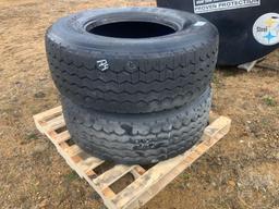 QTY OF (2) 385/65R22.5 TIRES